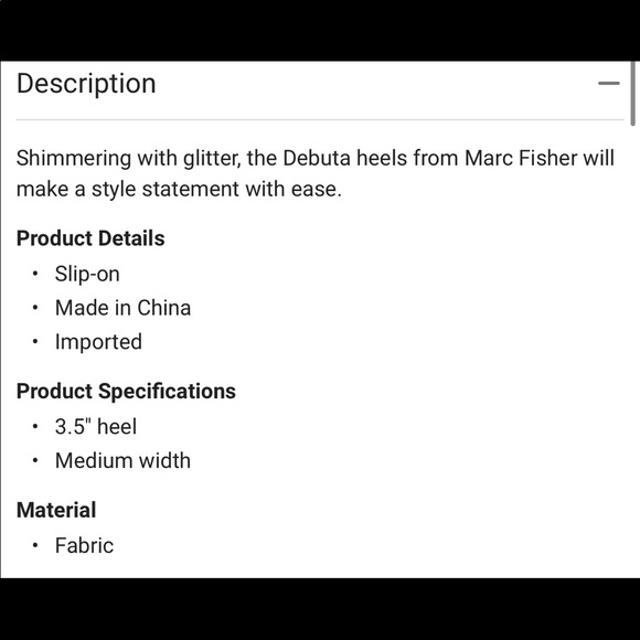 Marc Fisher Glitter Heels - Picture 12 of 12